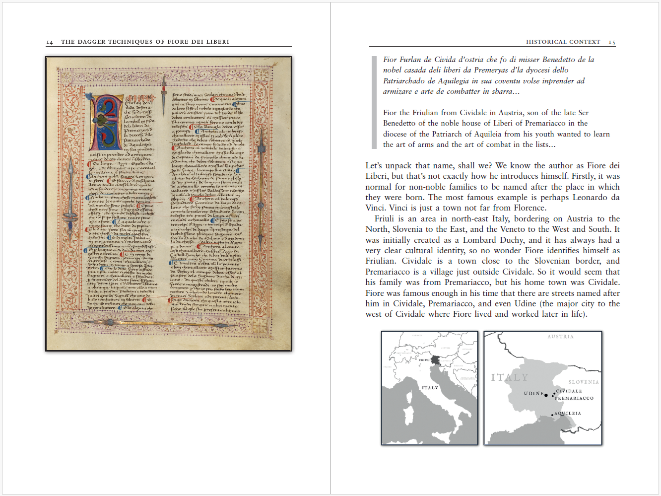 From Medieval Manuscript to Modern Practice: the Dagger Techniques of Fiore dei Liberi (Hardback)
