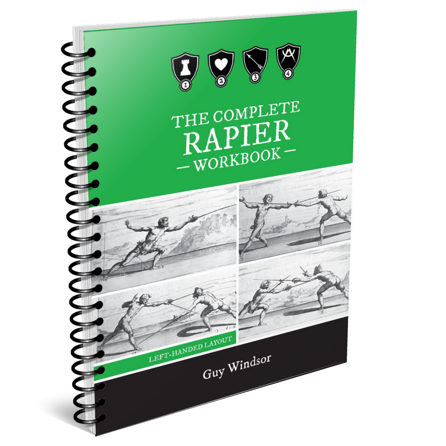 The Complete Rapier Workbook, Left-Handed Version (spiral bound workbook)