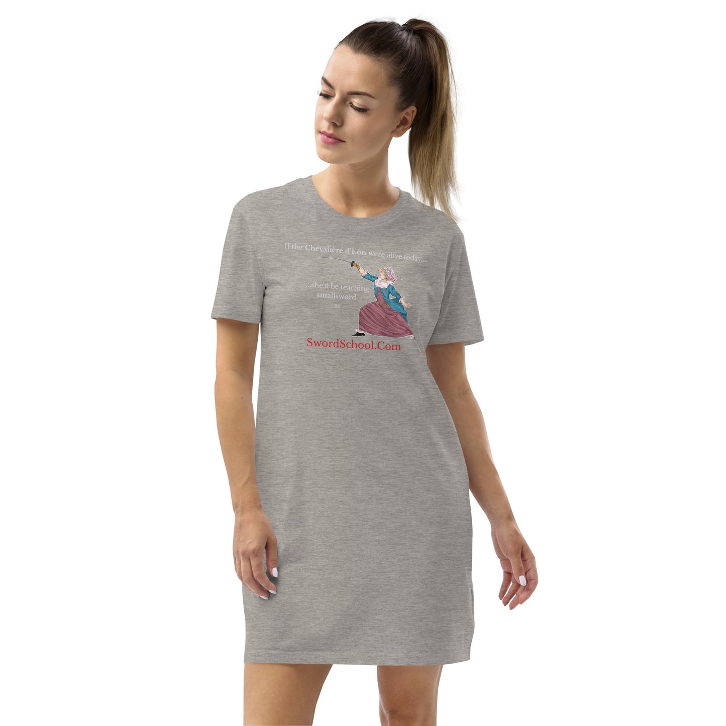 La Chevalière d'Eon T-shirt dress, dark