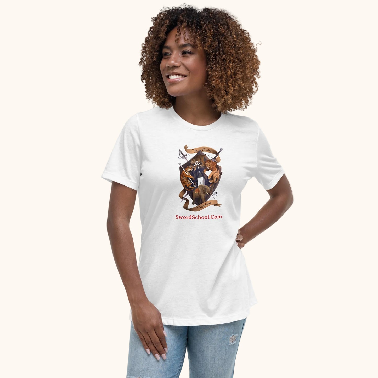 Swordschool Fancy Logo T-shirt (Women's fit)