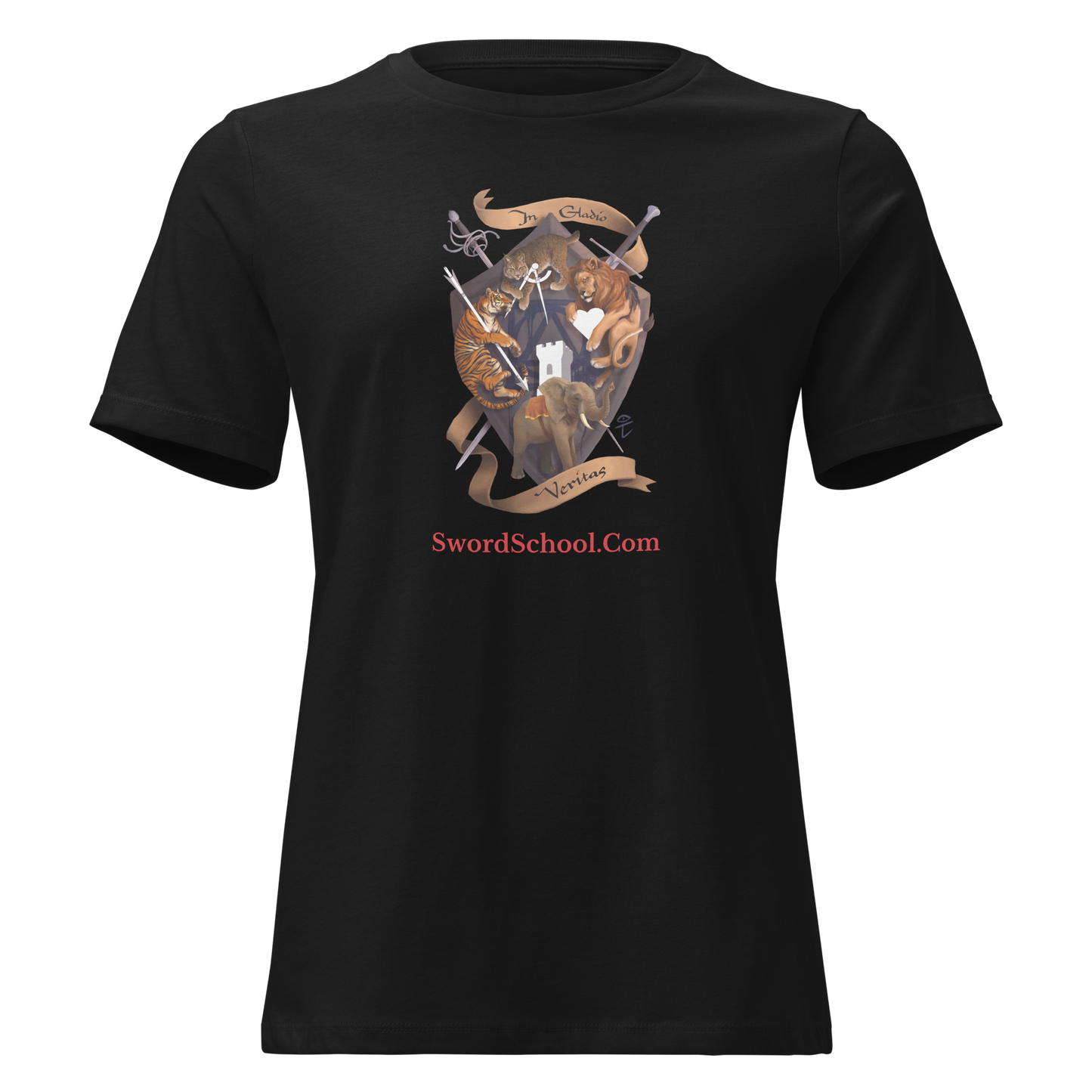 Swordschool Fancy Logo T-shirt (Women's fit)