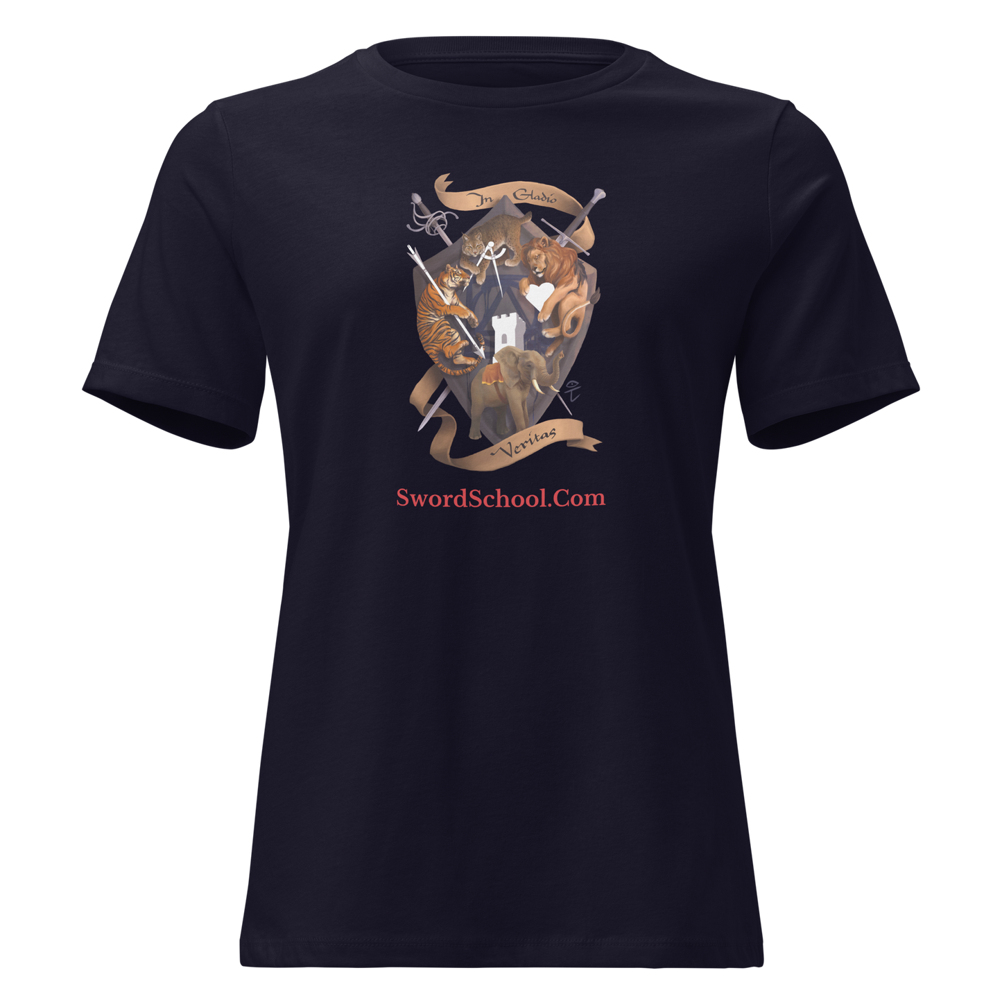 Swordschool Fancy Logo T-shirt (Women's fit)