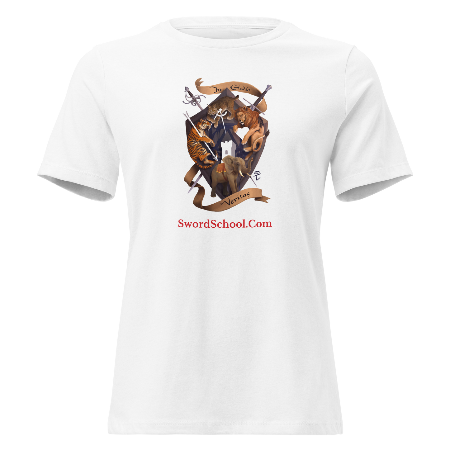Swordschool Fancy Logo T-shirt (Women's fit)